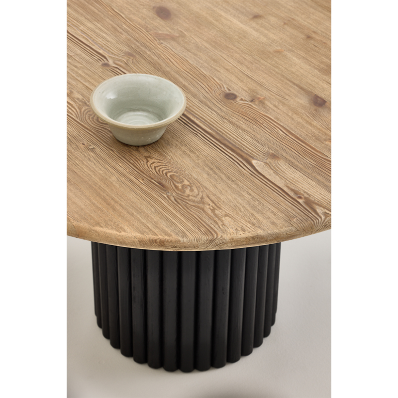 Wooden Furniture Wabi-sabi New Chinese Modernism With Classic Modern Minimalist Style Round Dining Table